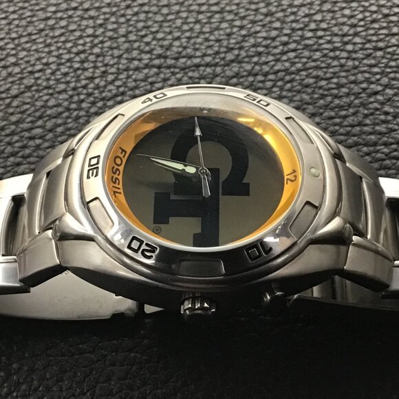 Georgia Tech Yellow Jackets NCAA Stainless-Steel Kaleido Watch by Fossil NEW - Picture 2 of 8